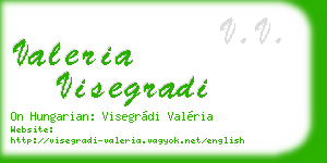 valeria visegradi business card