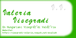 valeria visegradi business card